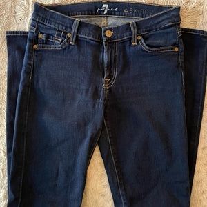 7 for all mankind mid-rise skinny jean
